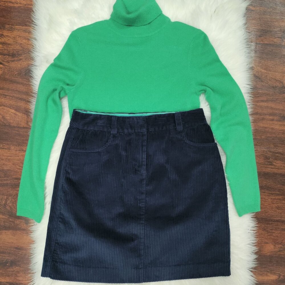 Boden Preppy Navy Blue Corduroy A-Line Mini Skirt Women's Size US 8R - Picture 11 of 14
